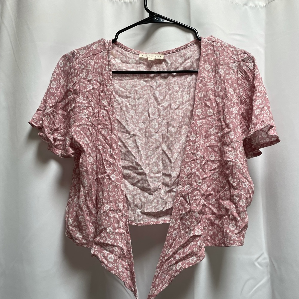 Pacsun LA Hearts  Crop Wrap Floral Top